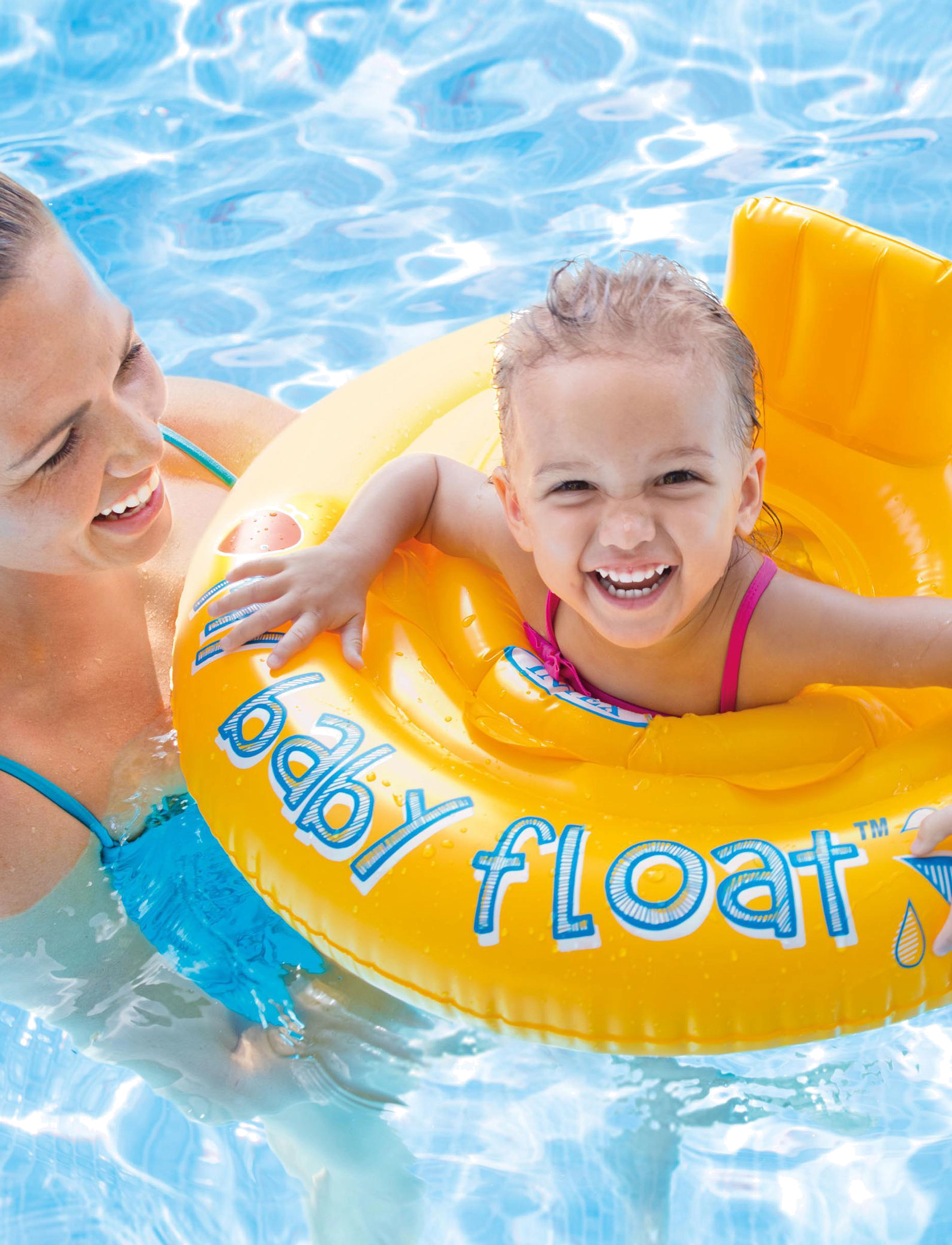 INTEX My Baby Float, Børn, Bath Rings & Bath Mattresses, Multi/mønstret, Str: ONE SIZE
