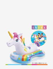 INTEX - INTEX Unicorn Ride-On 1.63mx86cm - badringar & badmadrasser - multi coloured - 2