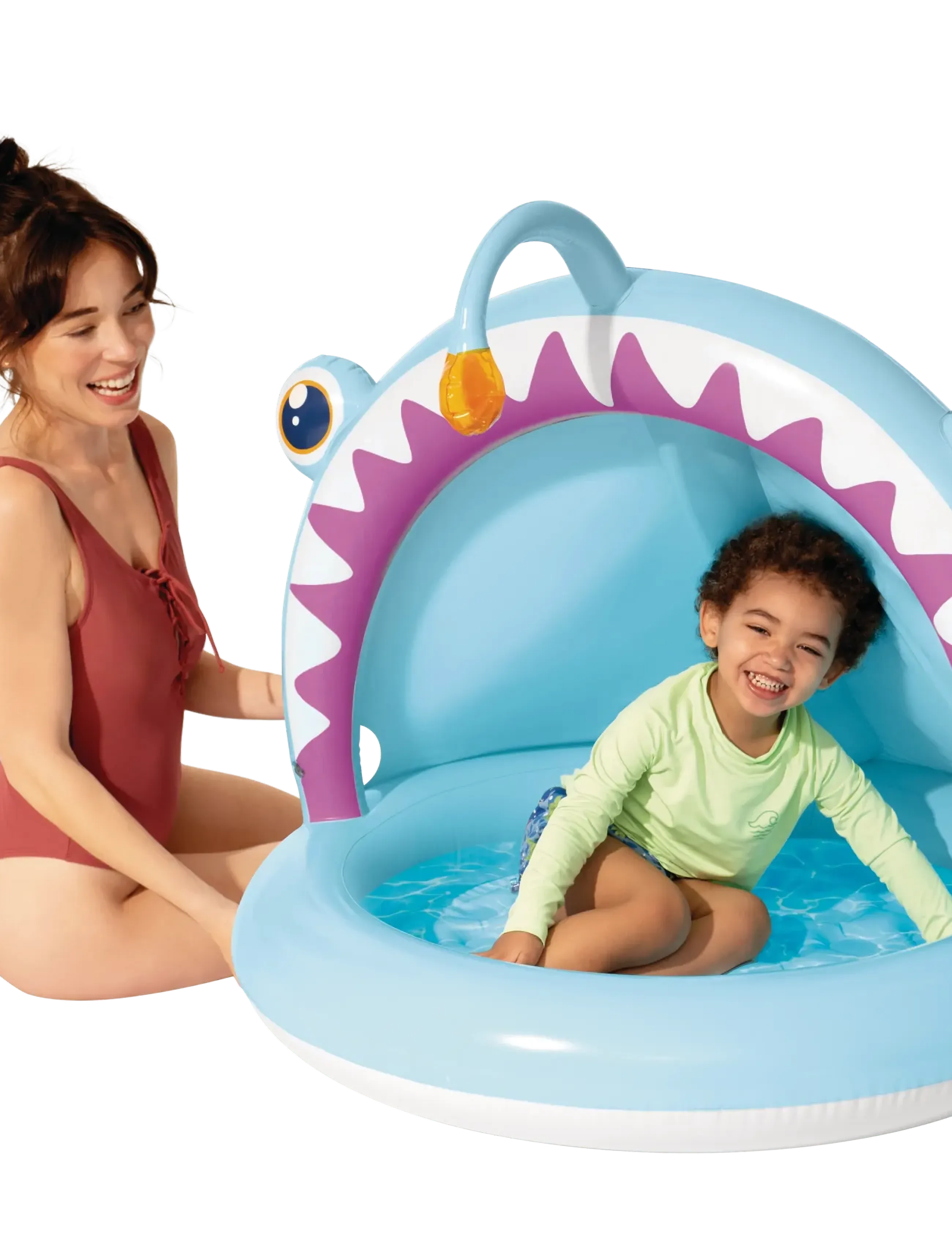INTEX Angler Fish Baby Pool 127X102cm Age 1-3, 127X102X86, Blue, Water Legetøj > Children's Pools, Børn