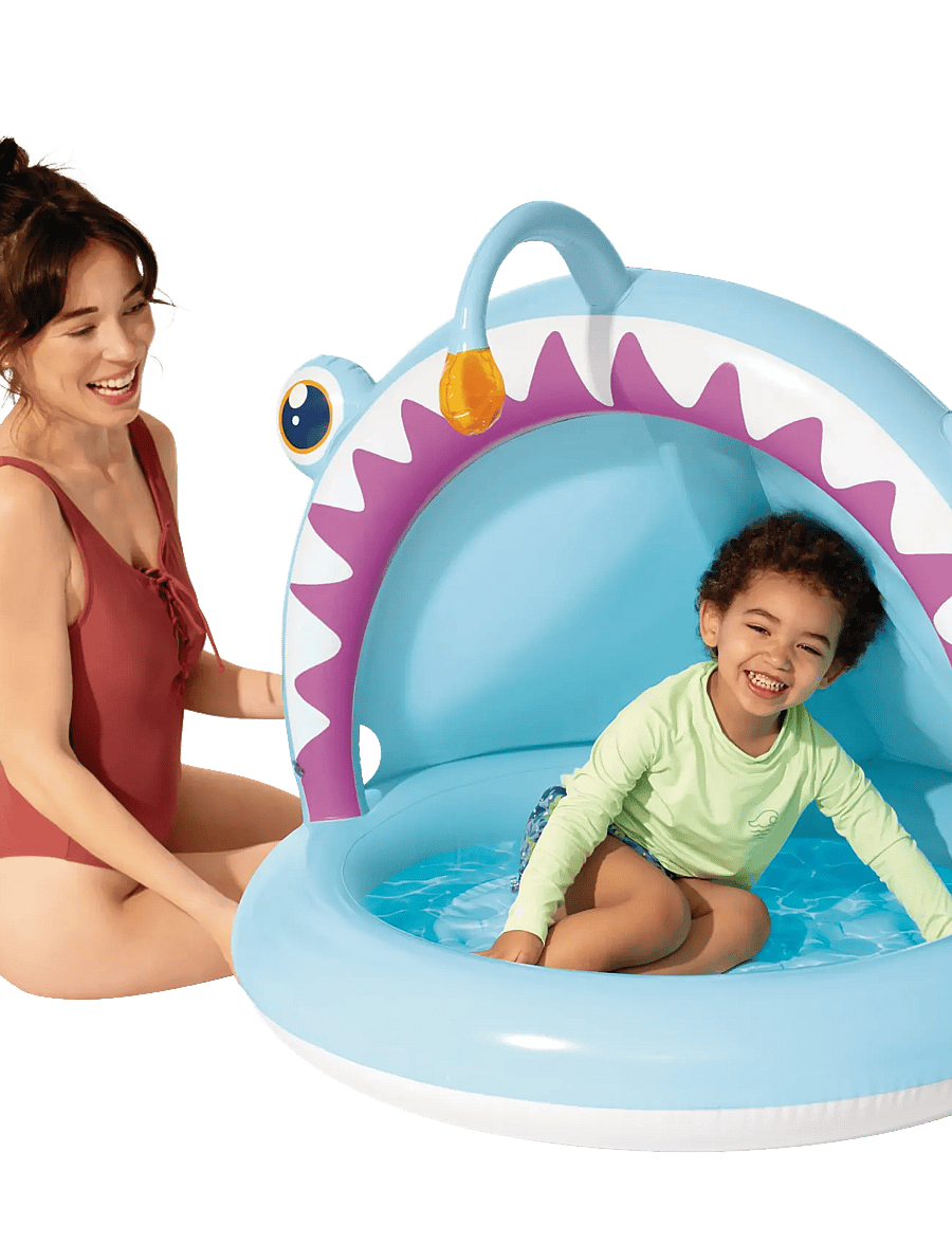 INTEX - Angler Fish Baby Pool 127x102cm Age 1-3 - lasten uima-altaat - blue - 0