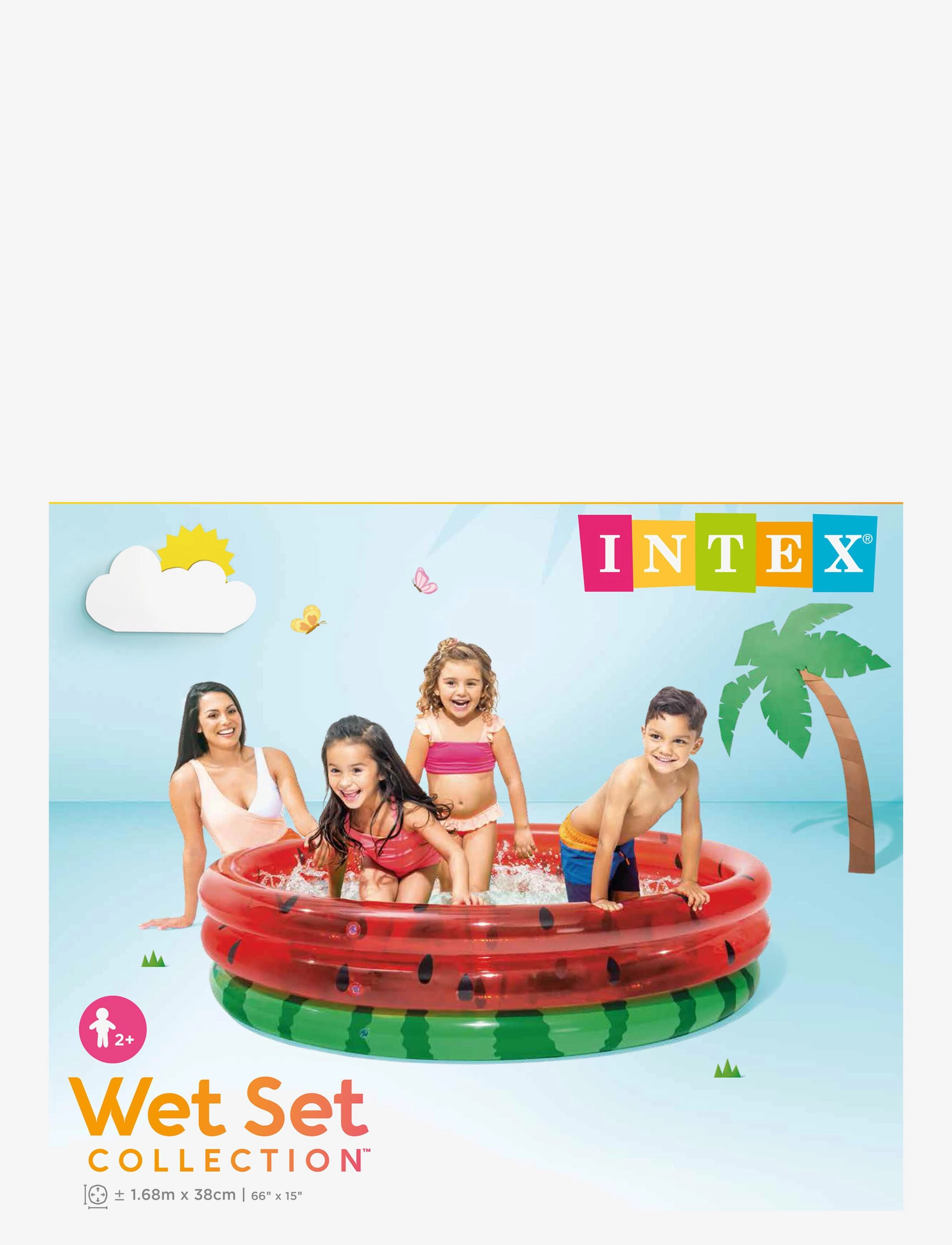 INTEX - INTEX WATERMELON POOL,  3-Ring, 1.68mx38cm - multi coloured - 2