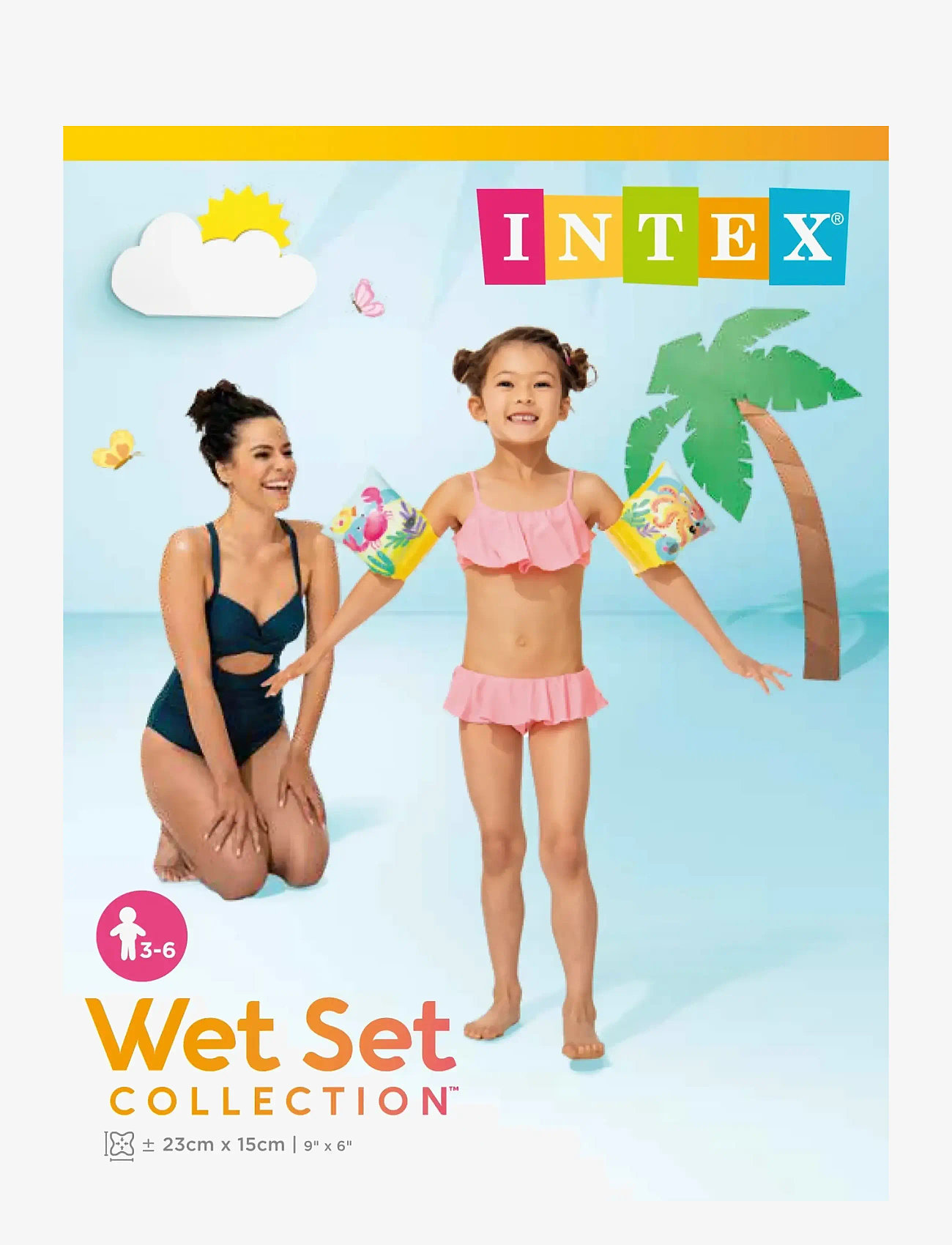 INTEX - Tropical Buddies Arm Bands, Age 3-6, 19-30 kg - svømmeringe - yellow - 3