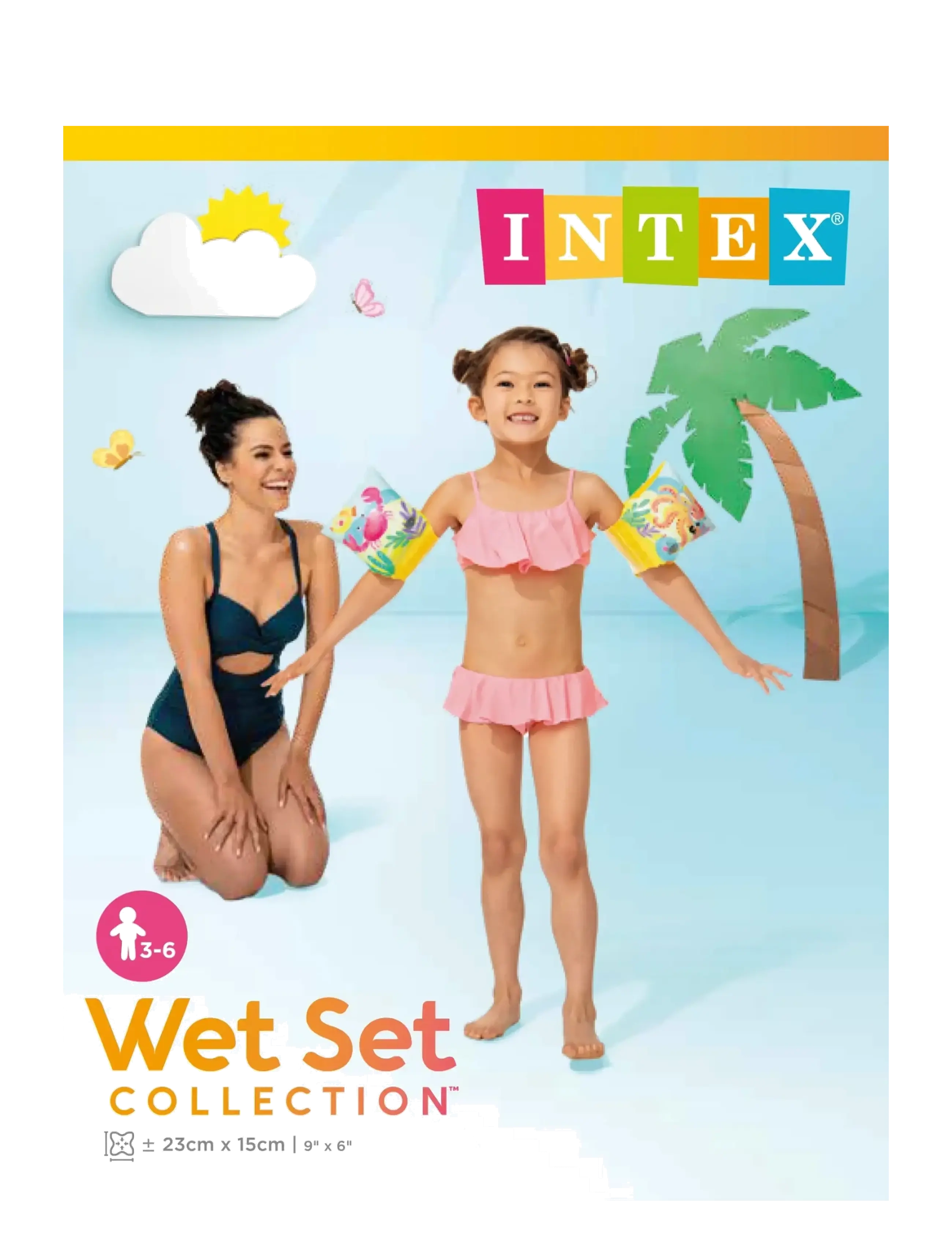 INTEX - Tropical Buddies Arm Bands, Age 3-6, 19-30 kg - simringar - yellow - 3