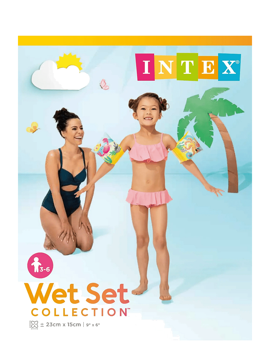 INTEX - Tropical Buddies Arm Bands, Age 3-6, 19-30 kg - uimarenkaat - yellow - 3