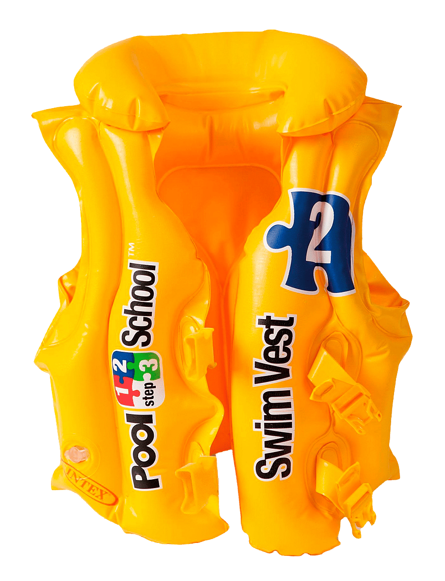 INTEX - INTEX Deluxe Swim Vest Pool School - sund aukahlutir - yellow - 0