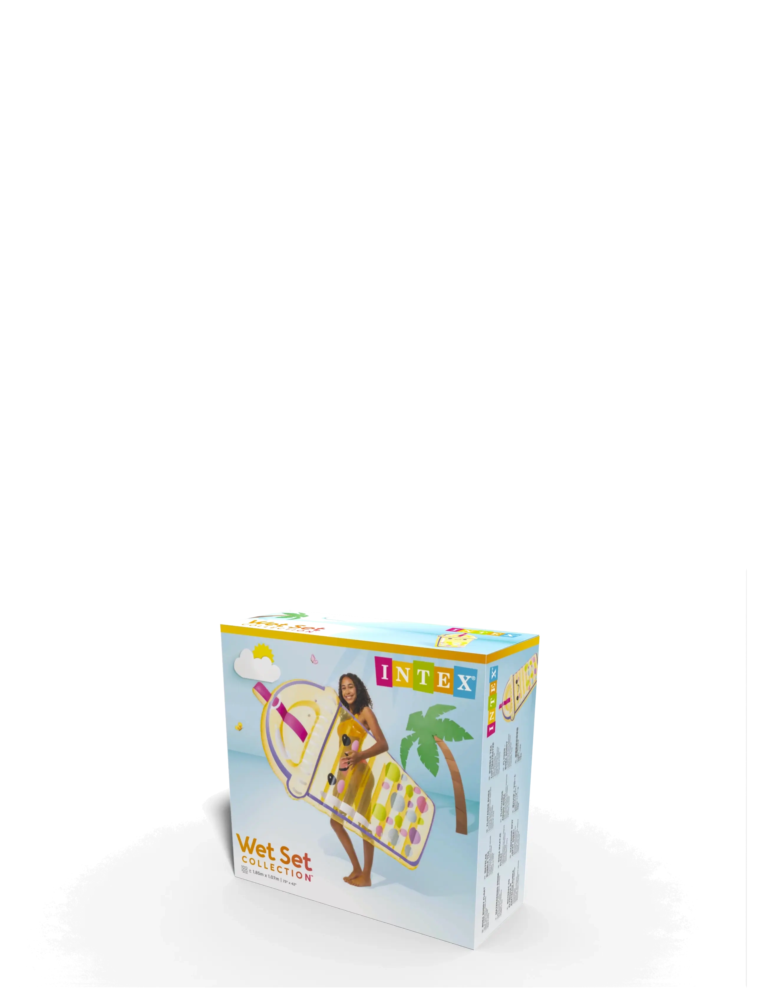 INTEX - Boba Buddy Float, 173x99 cm - baderinge og bademadrasser - multi coloured - 3