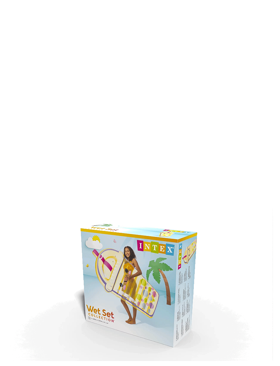 INTEX - Boba Buddy Float, 173x99 cm - baðhringir og baðdýnur - multi coloured - 3