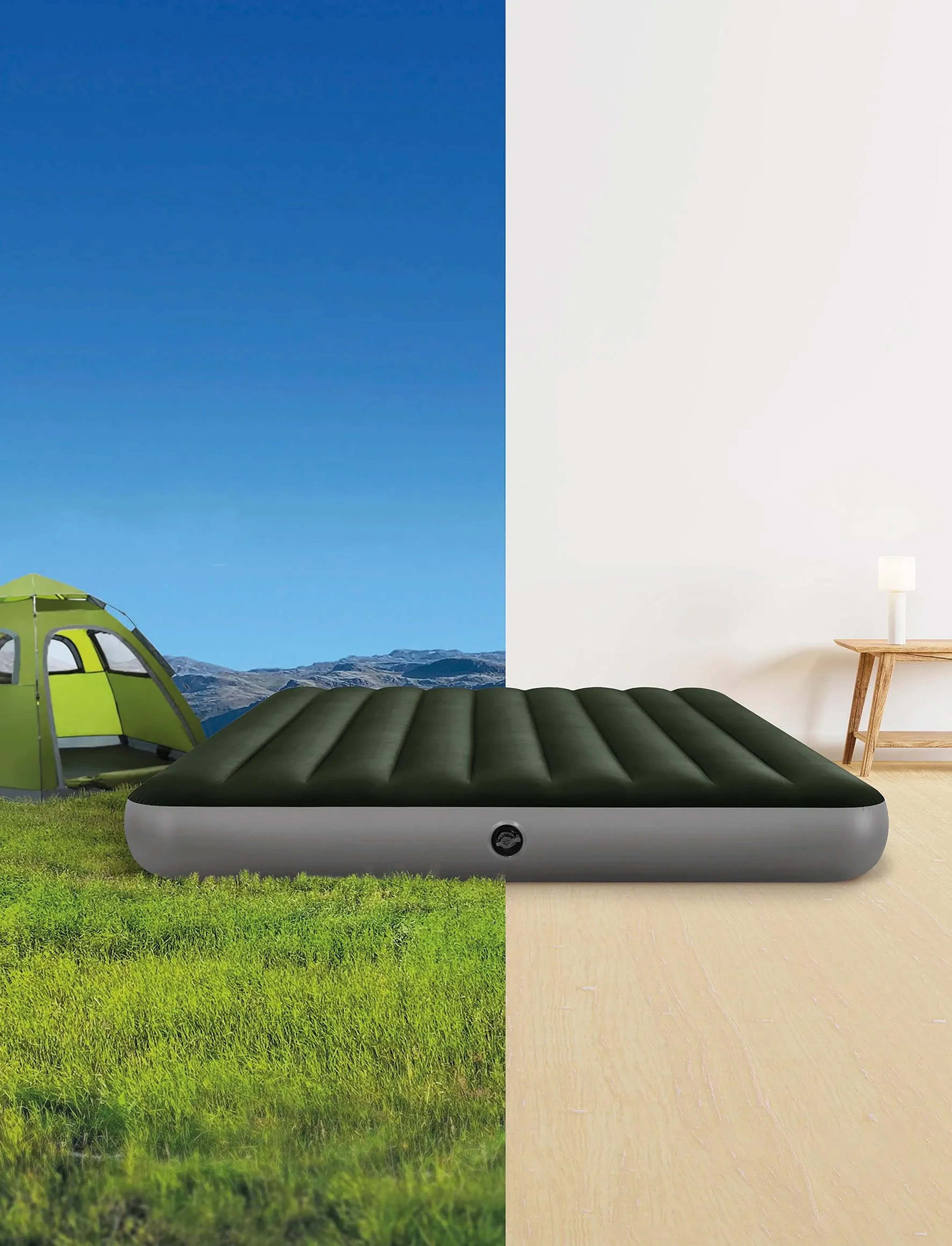 INTEX - INTEX Airbed Queen STANDARD SERIES - PRESTIGE DOWNY AIRBED 152x203x25cm inkl. batteripump - multi coloured - 5