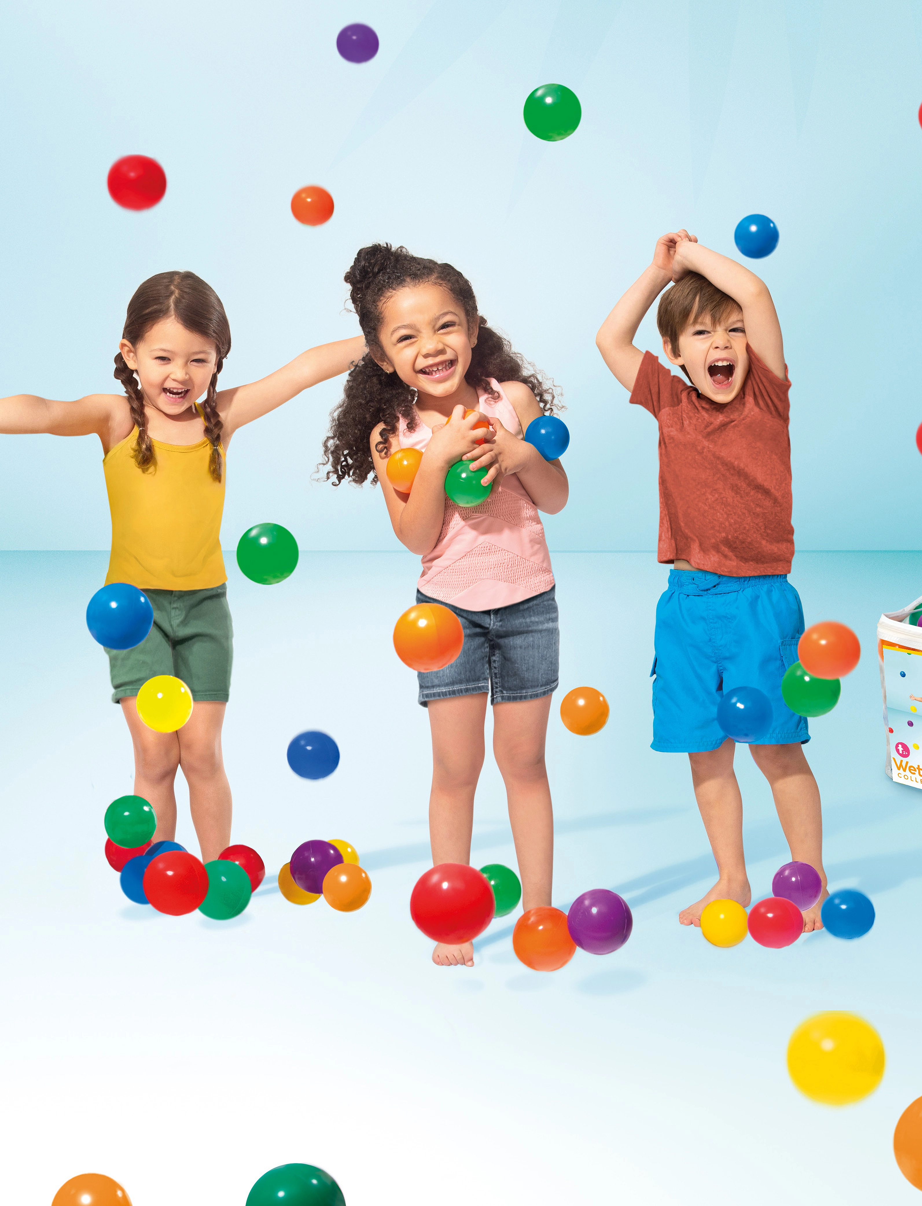 INTEX - INTEX Fun Ballz, 100 Pcs, 8 Cm. - multi coloured - 3