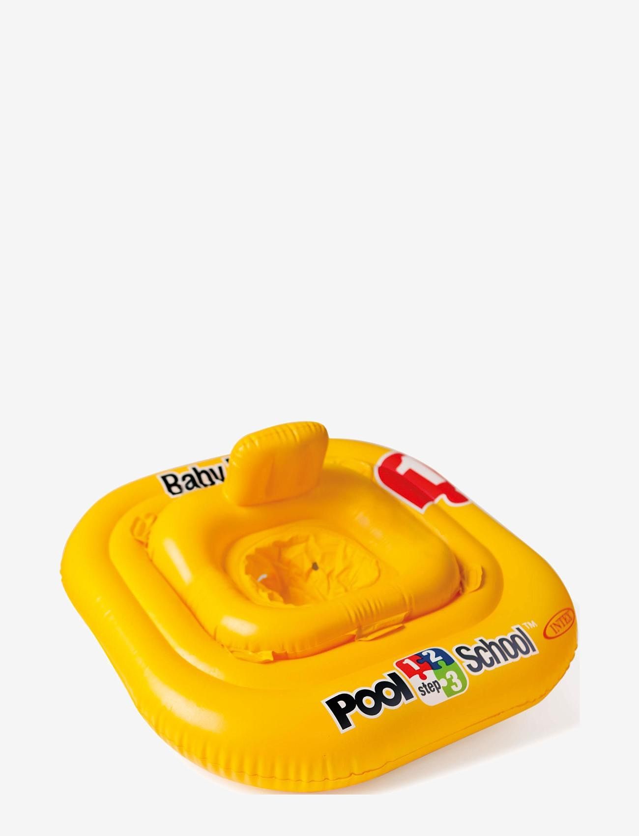 INTEX - INTEX Deluxe Baby Float Pool School Step 1, 79X79 Cm. - baderinge og bademadrasser - yellow - 0