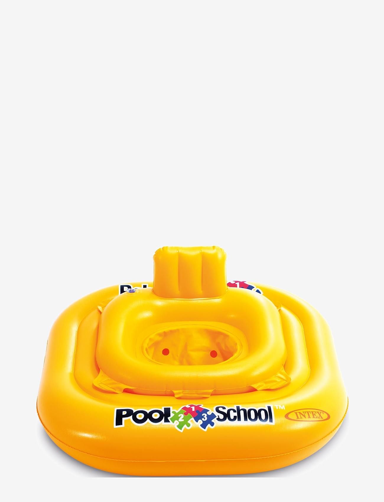 INTEX - INTEX Deluxe Baby Float Pool School Step 1, 79X79 Cm. - badringar & badmadrasser - yellow - 1