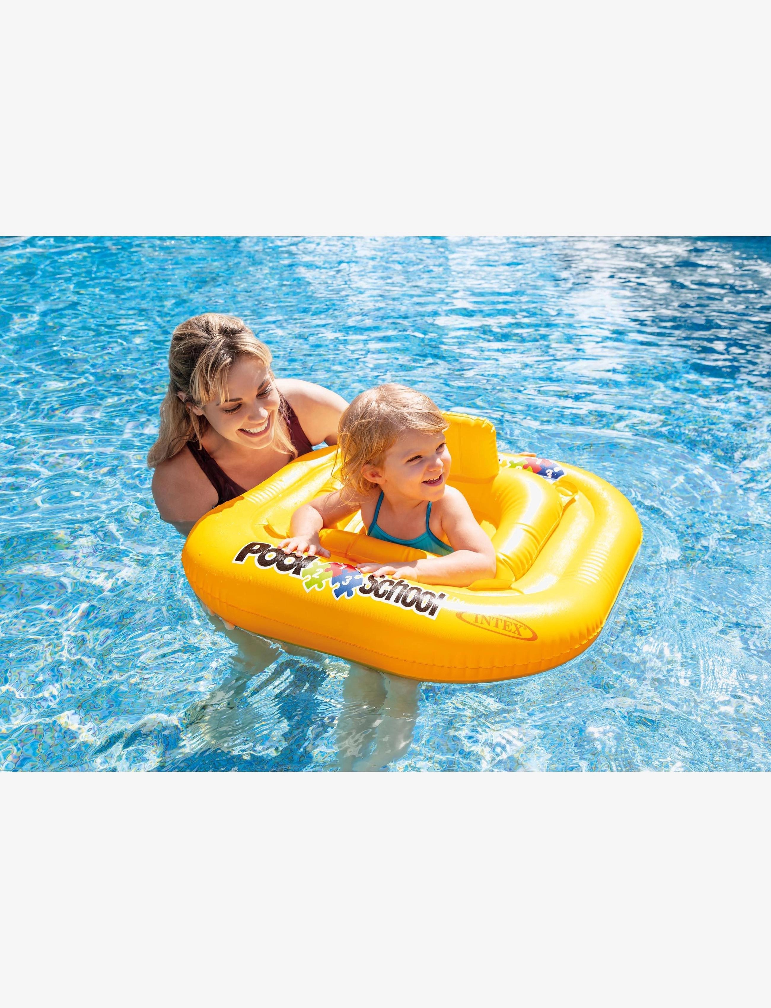 INTEX - INTEX Deluxe Baby Float Pool School Step 1, 79X79 Cm. - yellow - 2
