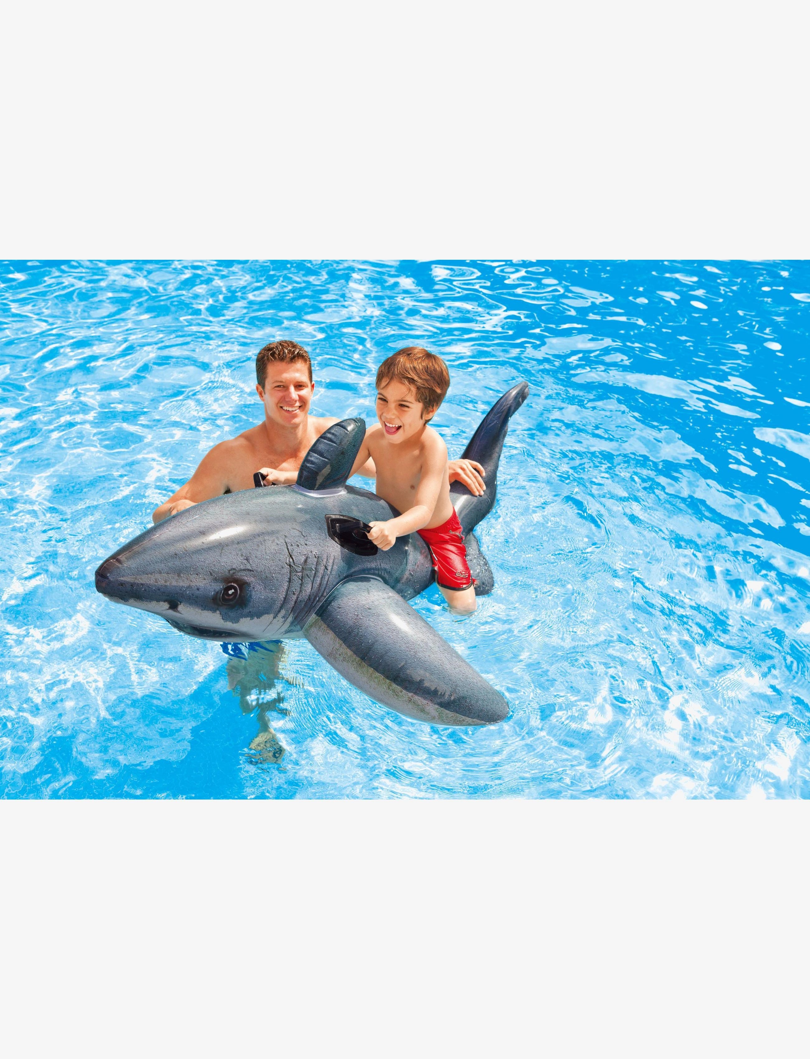 INTEX - INTEX Great White Shark Ride-On - badringar & badmadrasser - multi coloured - 1