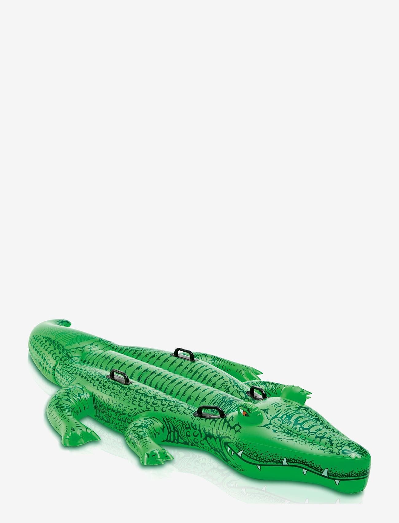 INTEX - INTEX Giant Gator Ride-On - baderinge og bademadrasser - green - 0
