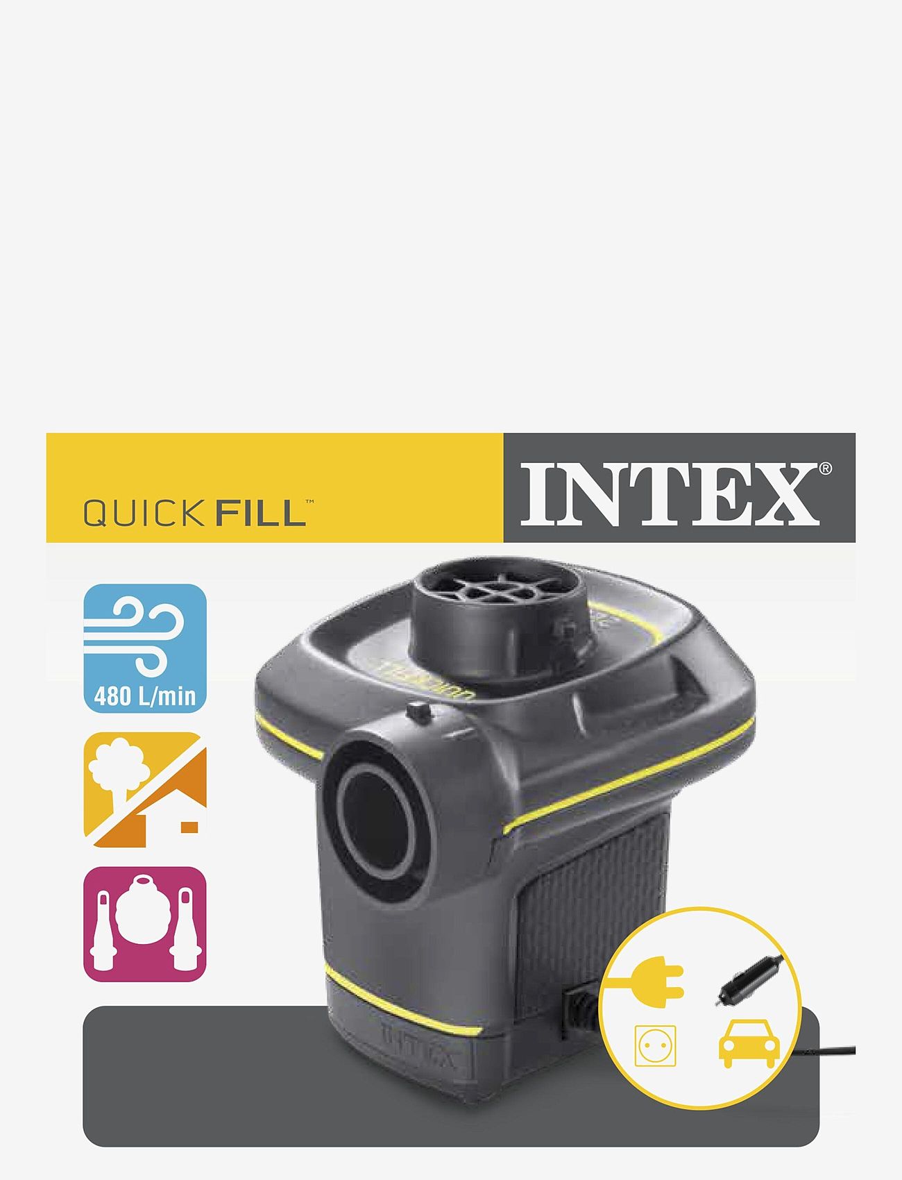 INTEX - INTEX 220-240 Volt Quik-Fill Electric Pump - barnpooler - multi coloured - 1