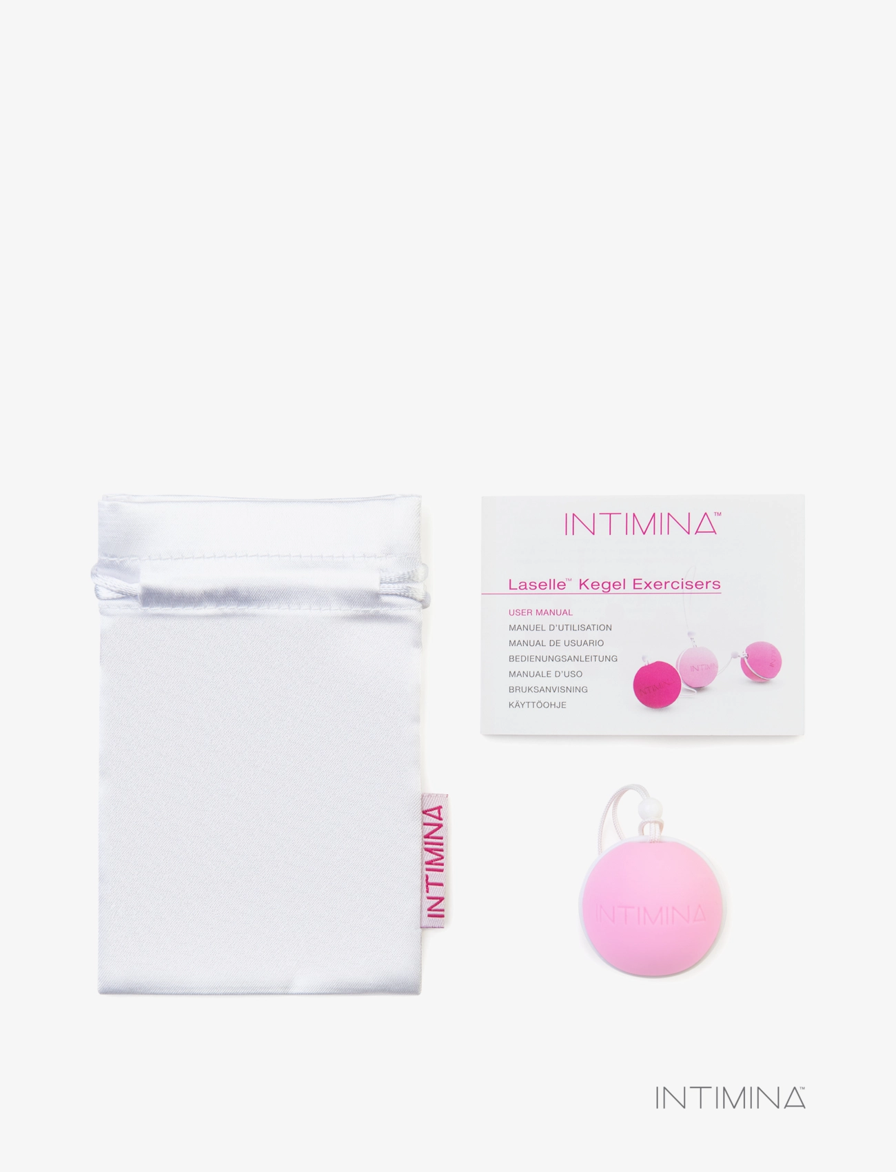 INTIMINA - Laselle 28g - geisha-kugler & bækkenbundskugler - pink - 2