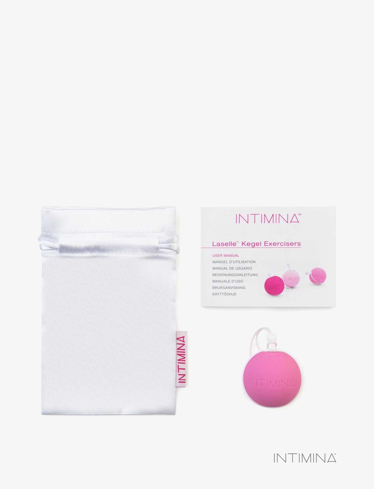 INTIMINA - Laselle 38g - geisha-kugler & bækkenbundskugler - pink - 2