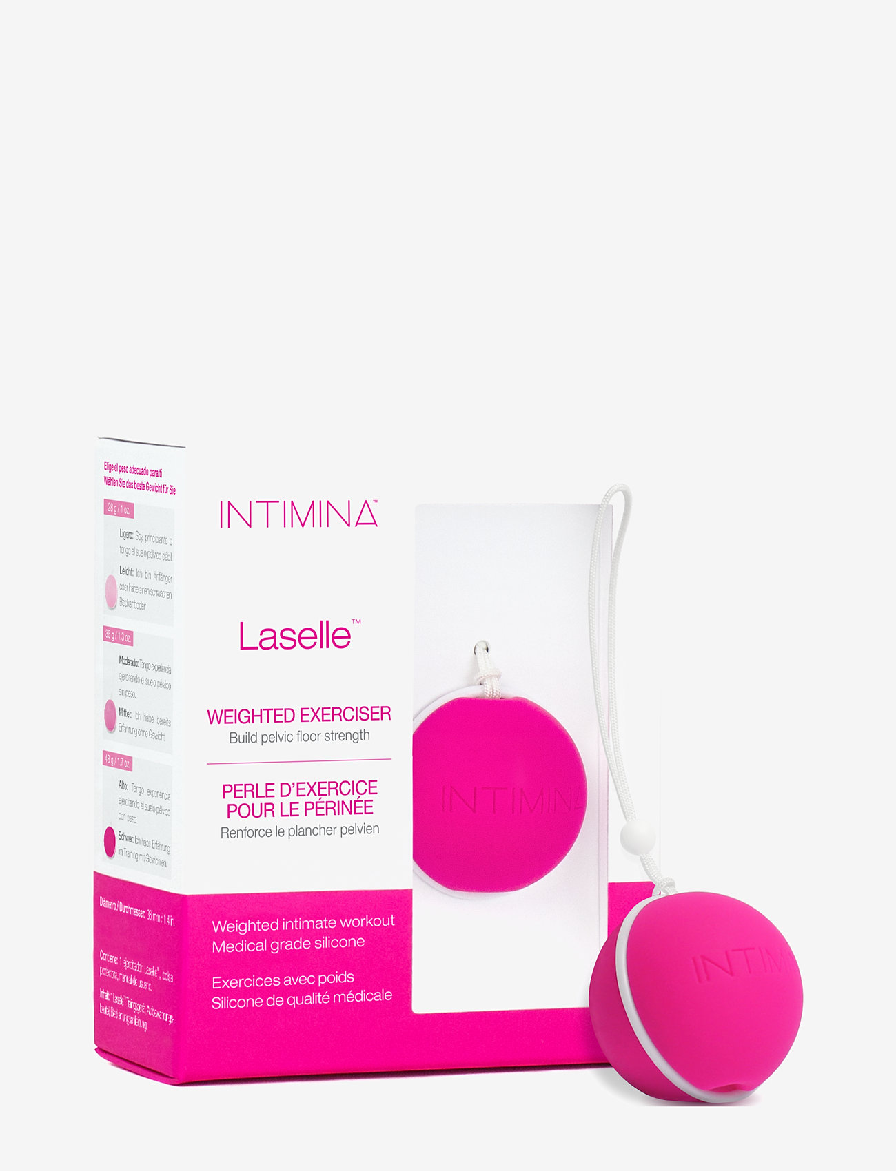 INTIMINA - Laselle 48g - geisha-kugler & bækkenbundskugler - pink - 0