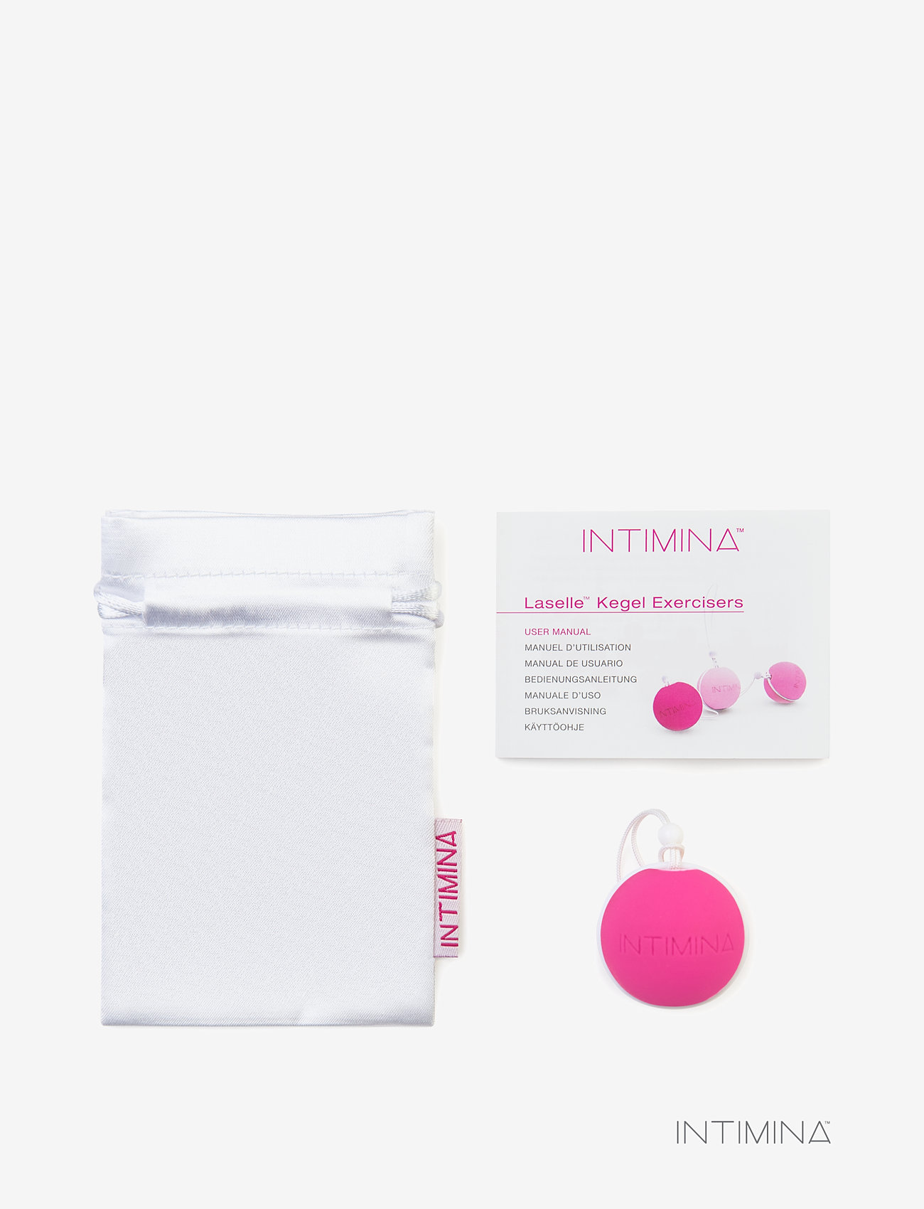 INTIMINA - Laselle 48g - geisha-kugler & bækkenbundskugler - pink - 2