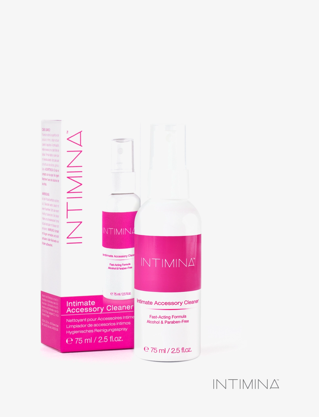 INTIMINA Intimate Accessory Cleaner (75 ml/ 2.5 fl.oz) - Menstruationsprodukter - PINK / pink/rose