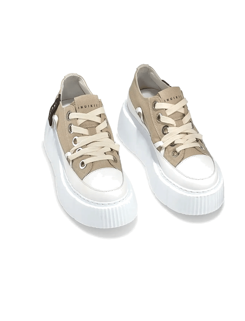 Inuikii - MATILDA CANVAS LOW - chunky sneakers - grey - 1