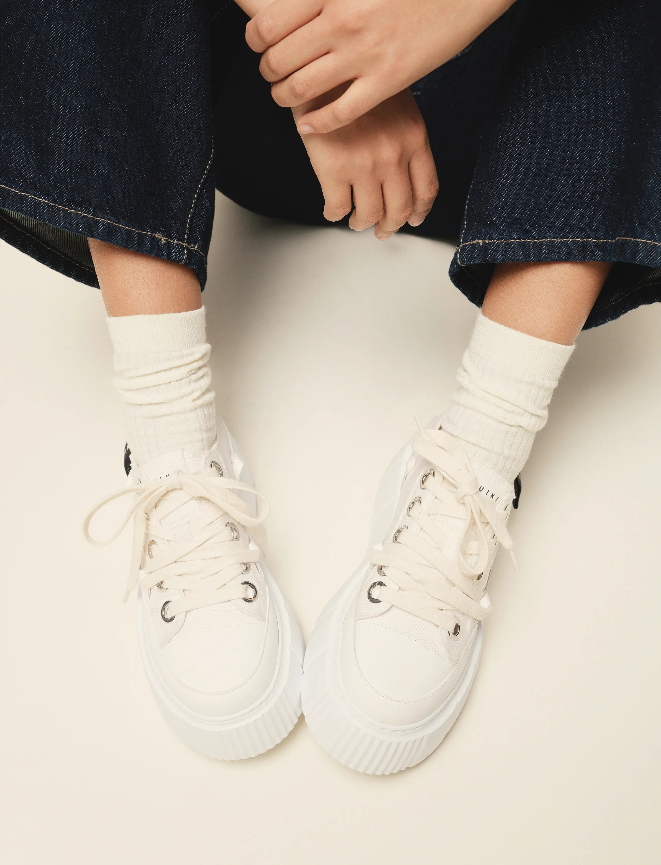 Inuikii Matilda Canvas Low, 39, White, Sneakers > Sneakers Med Lav Top, Dame