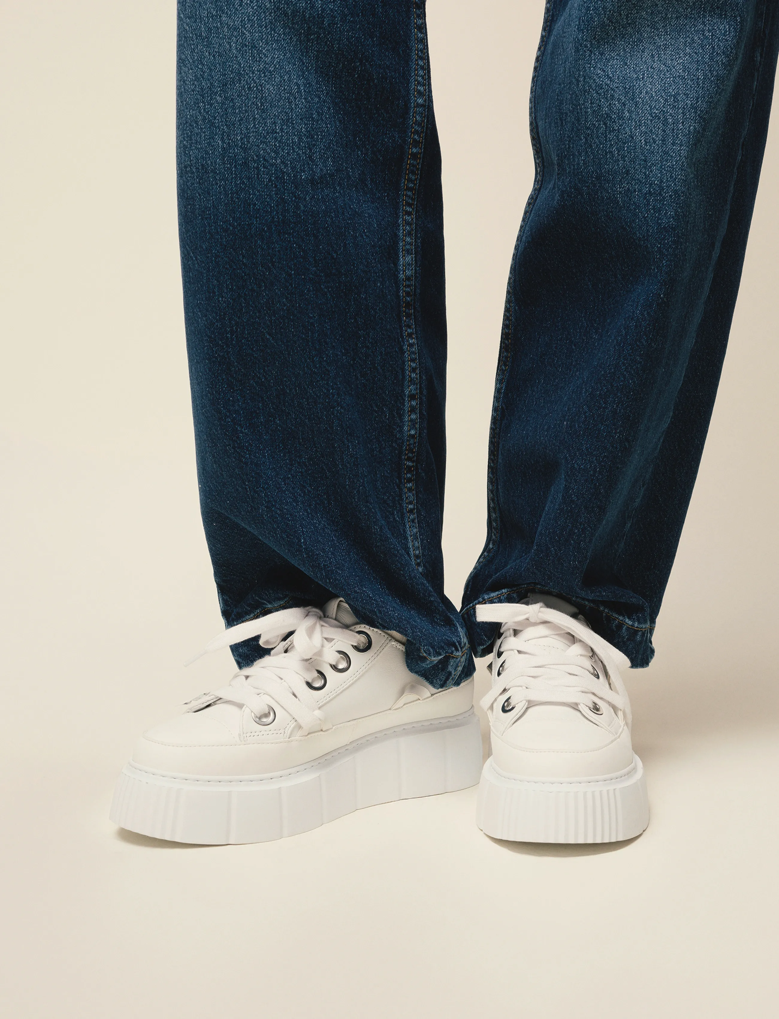 Inuikii Leather Matilda Low, 41, White, Sneakers > Sneakers Med Lav Top, Dame