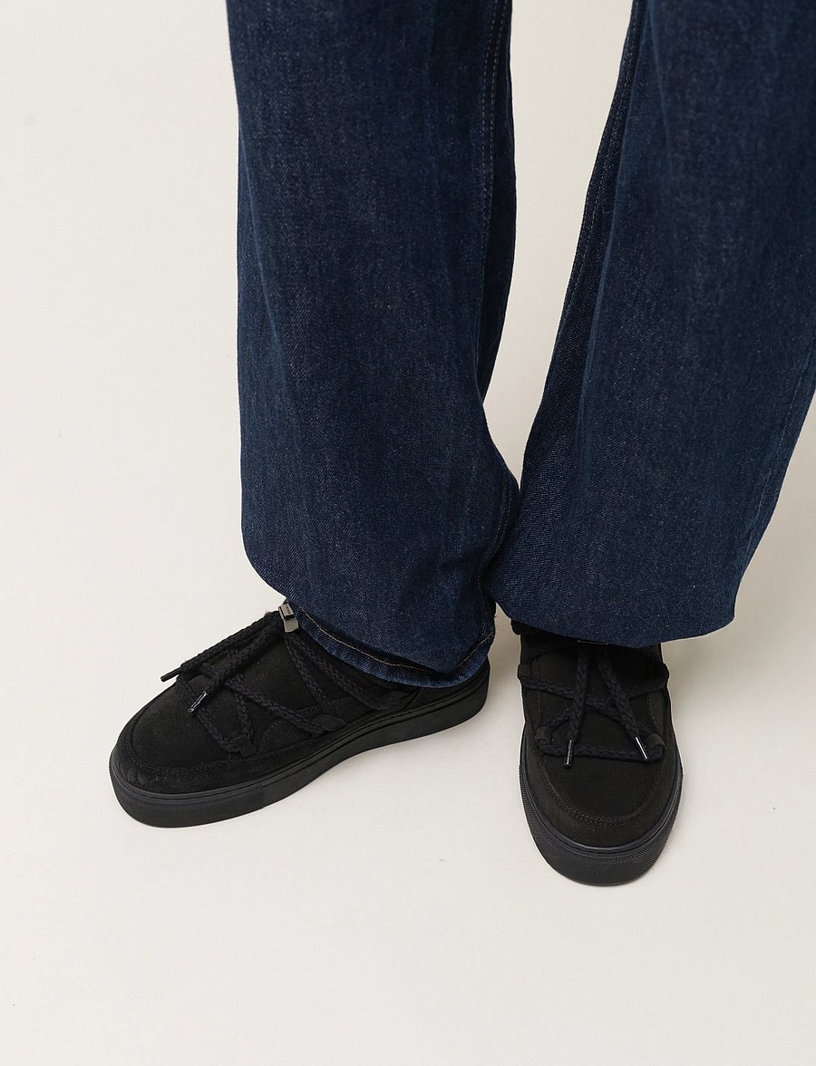 Inuikii - CLASSIC LOW - bamsestøvler - black - 0
