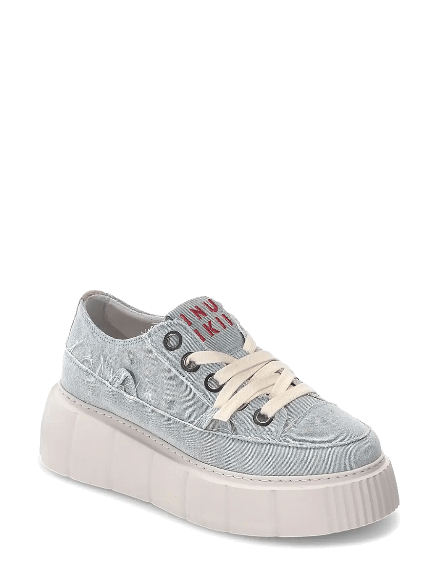 Inuikii - MATILDA FRAYED DENIM - chunky sneaker - denim - 0