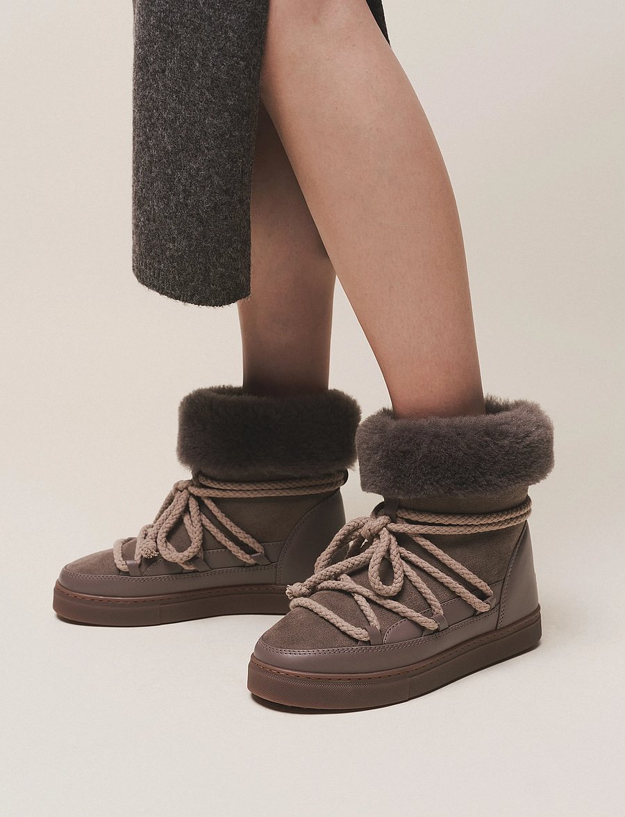 Inuikii - CLASSIC HIGH - teddy-stiefel - taupe - 0