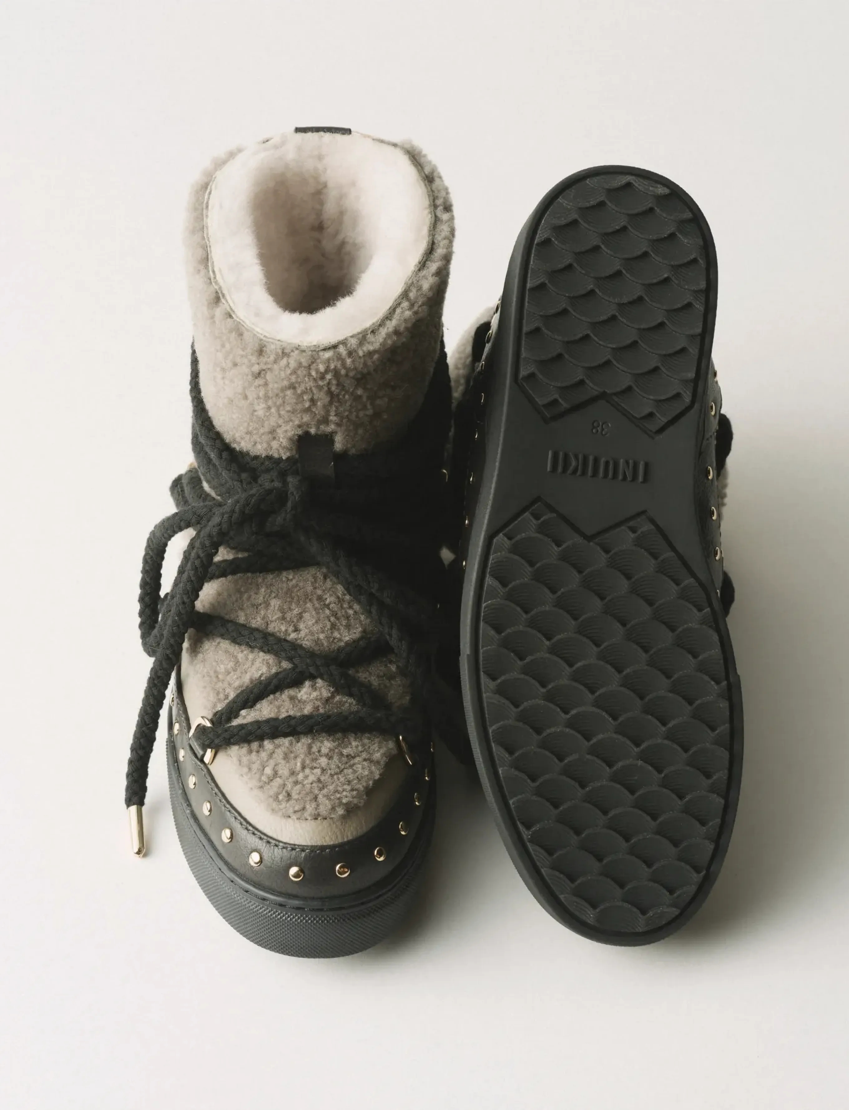 Inuikii - CURLY ROCK - teddy-stiefel - taupe - 3