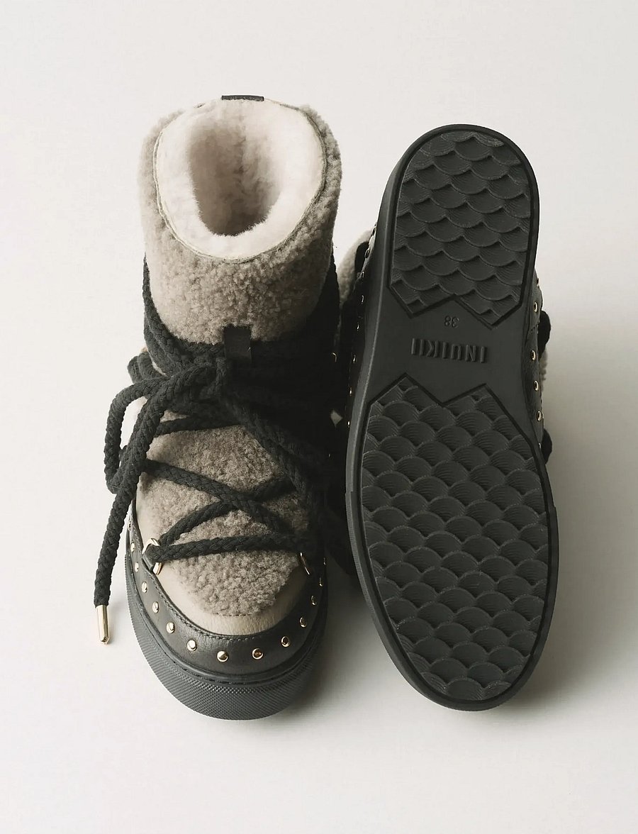 Inuikii - CURLY ROCK - teddy-stiefel - taupe - 3