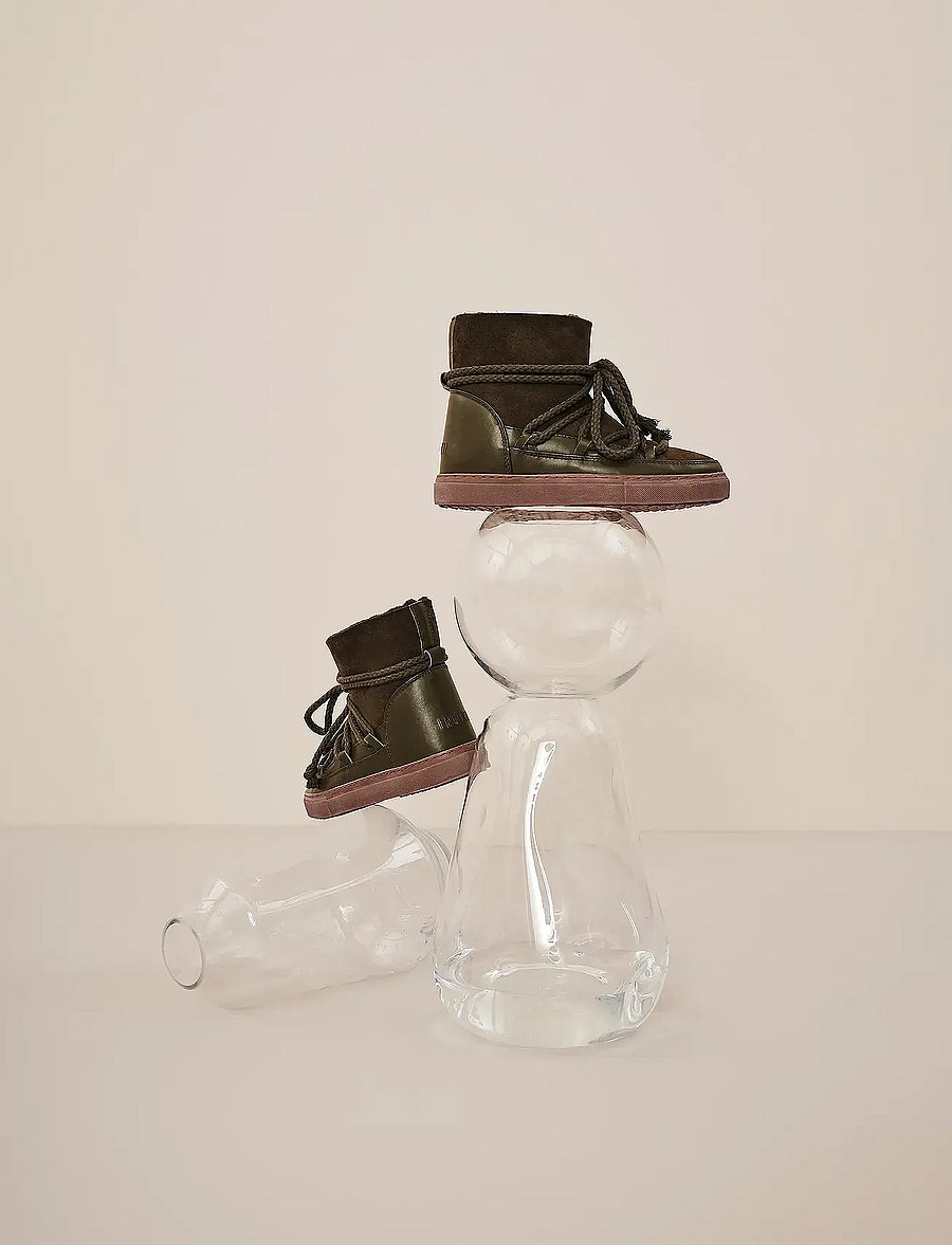 Inuikii - CLASSIC - teddy-stiefel - olive green - 3