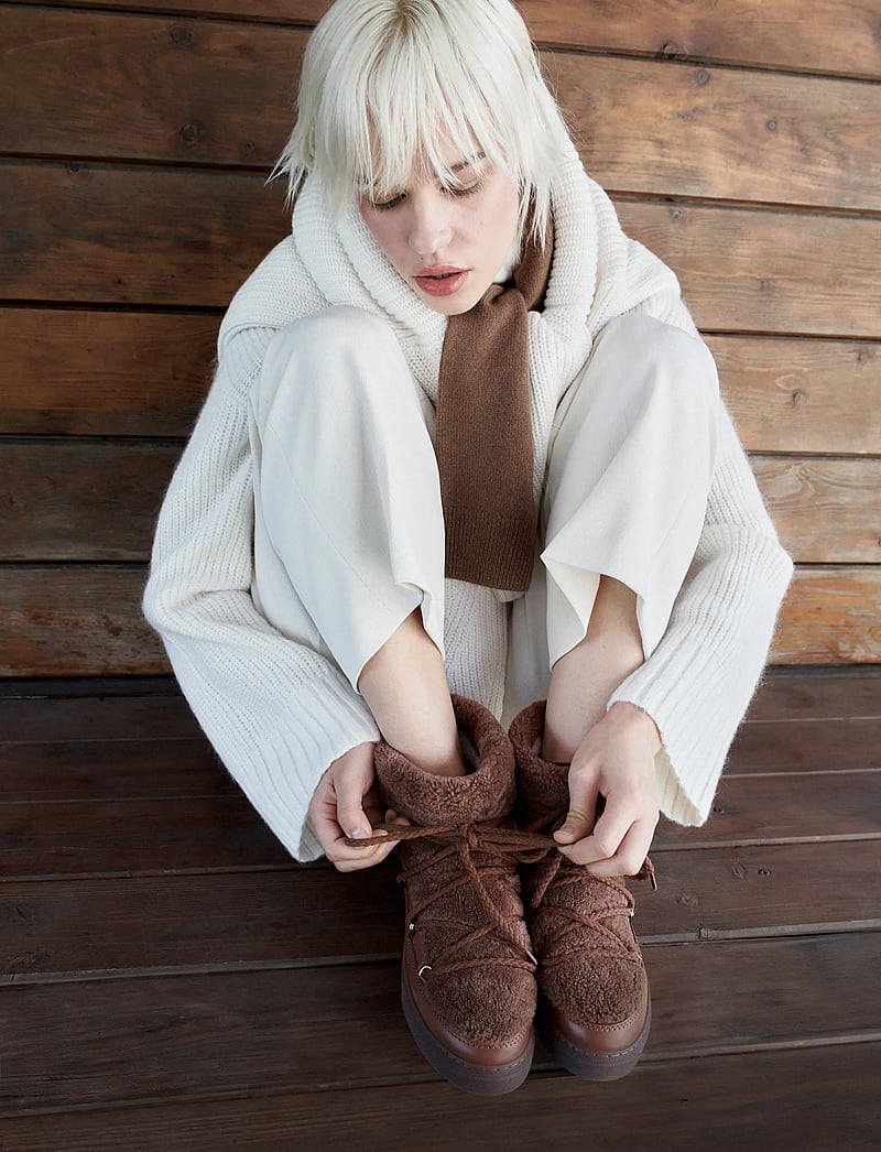 Inuikii - CURLY - talvesaapad - brown - 0