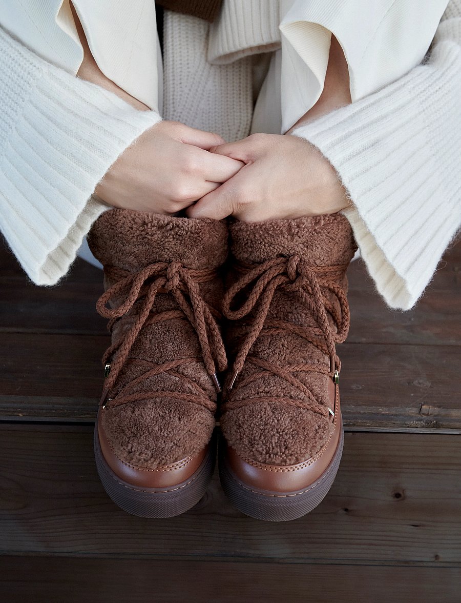 Inuikii - CURLY - teddy boots - brown - 2
