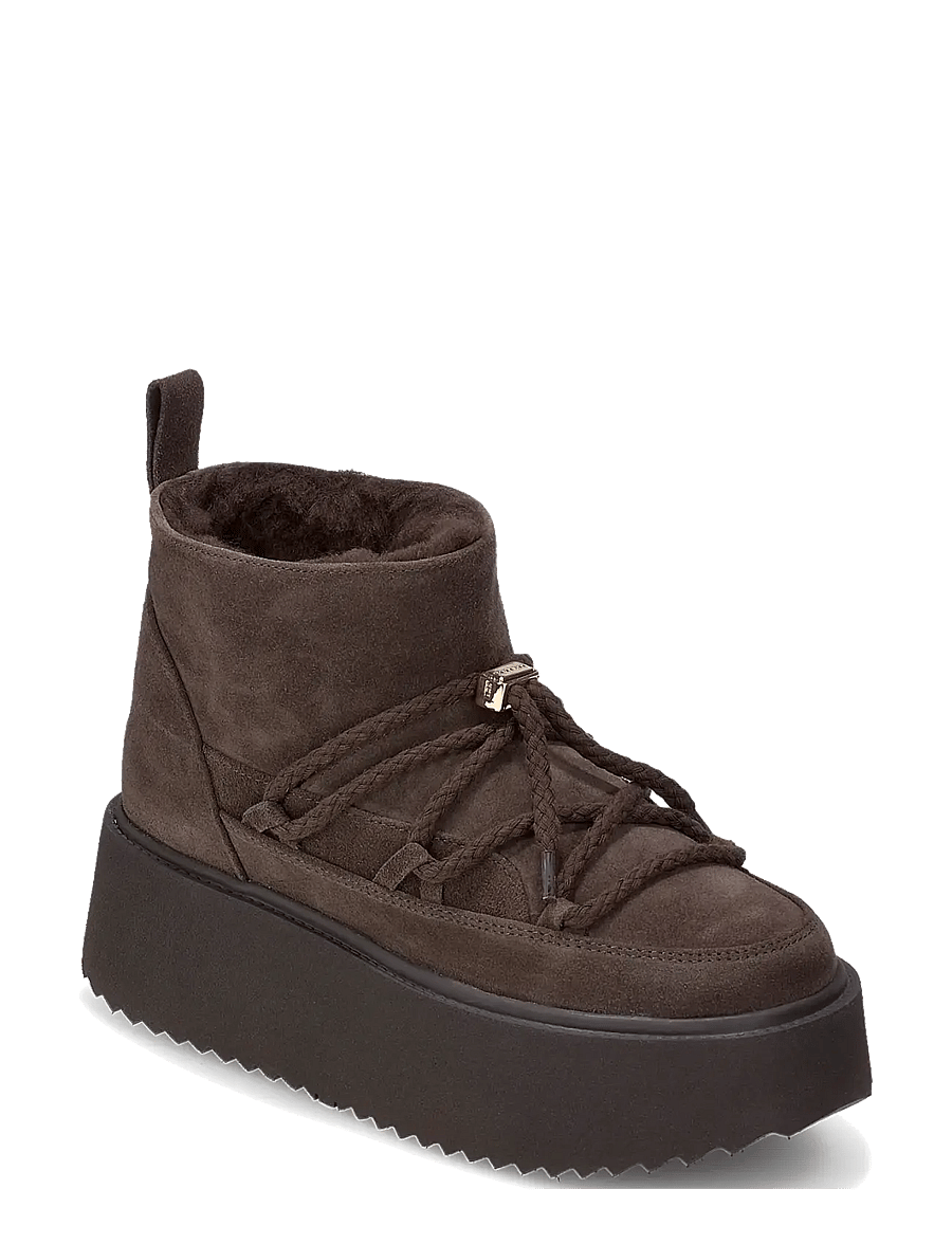 Inuikii - CLASSIC LOW PLATFORM - bamsestøvler - dark brown - 0