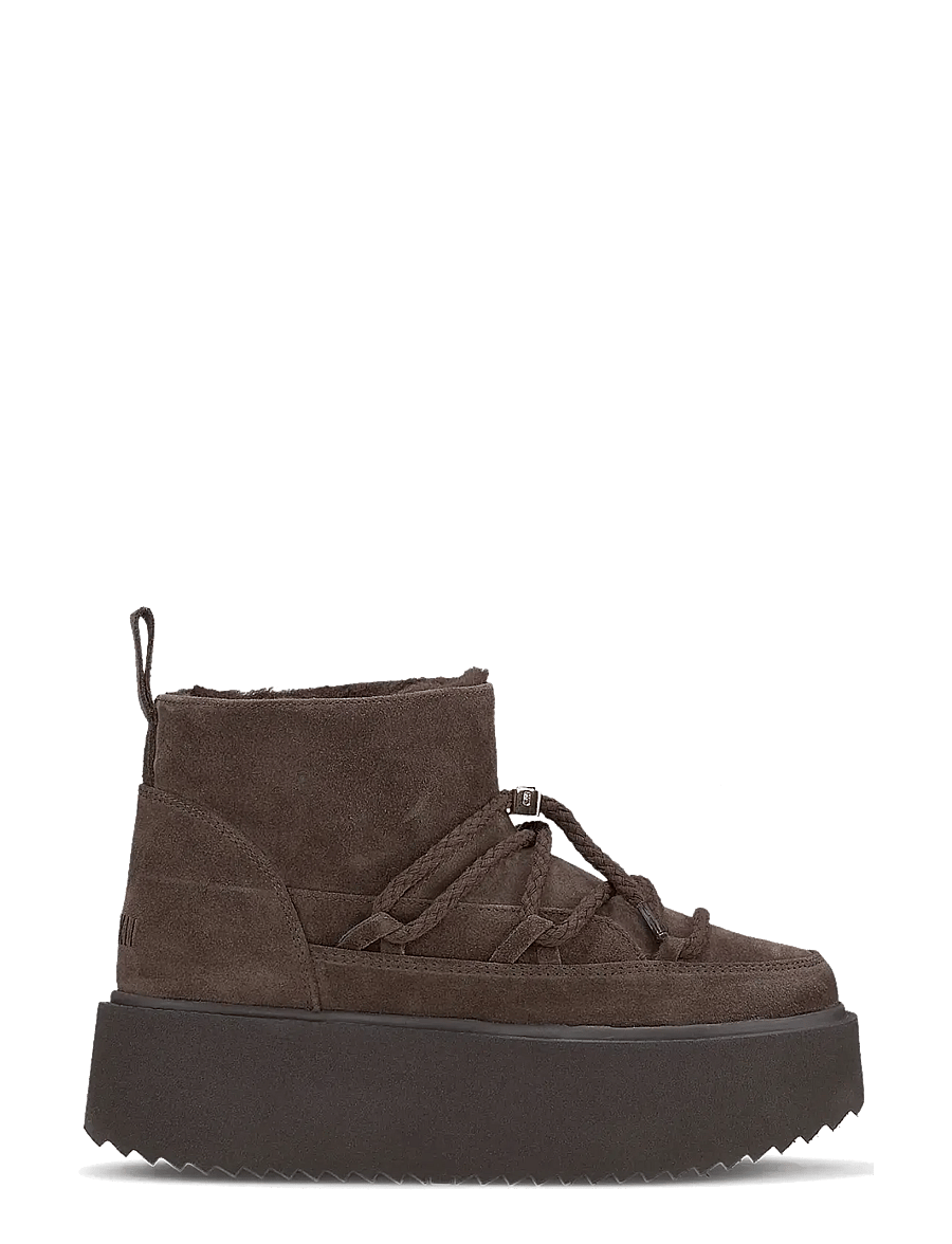 Inuikii - CLASSIC LOW PLATFORM - bamsestøvler - dark brown - 1
