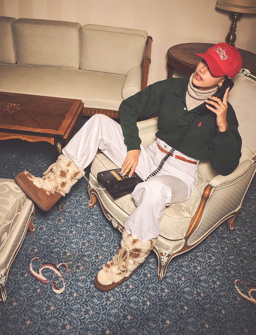 Inuikii - TEDDY HIGH - winterschuhe - ecru - 0