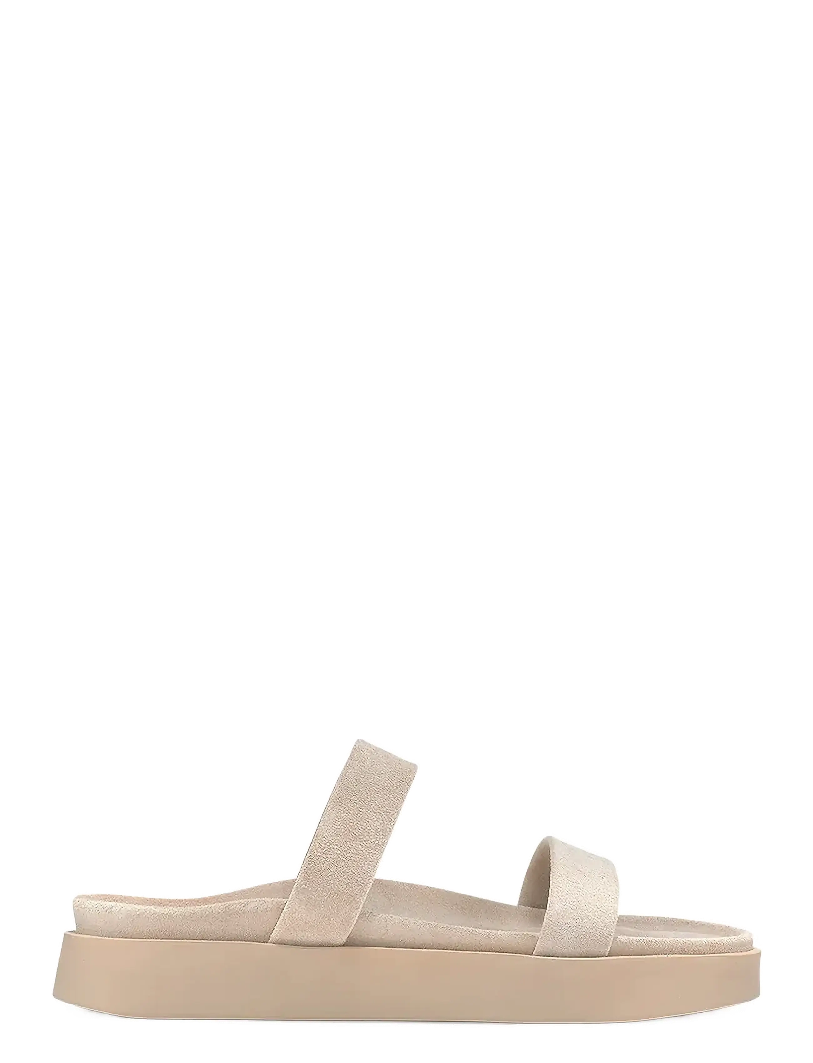 Inuikii Strappy Suede, 38, Beige, Sandaler > Flade Sandals, Dame