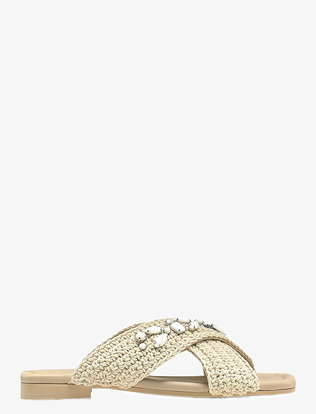 Inuikii - WOVEN CROSSED STONES - platta sandaler - white - 0
