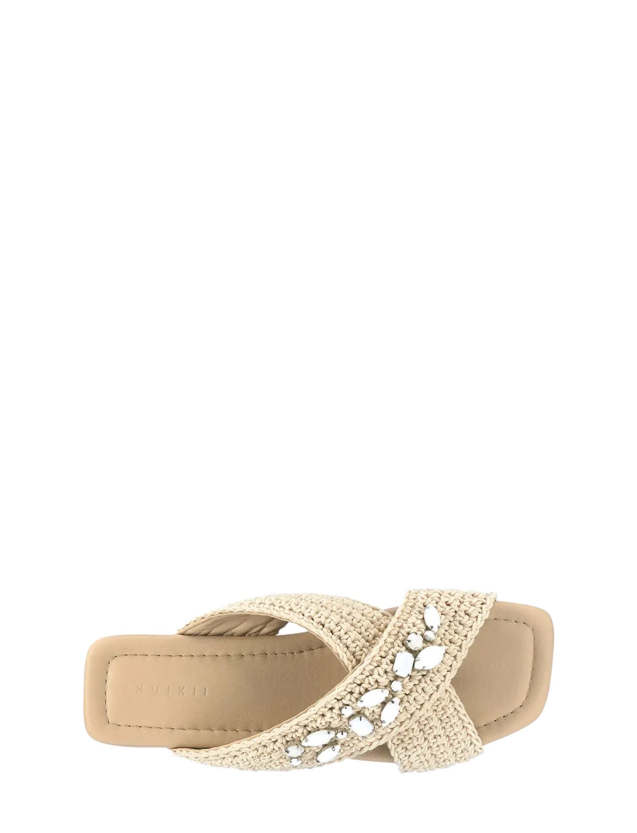 Inuikii - WOVEN CROSSED STONES - flache sandalen - white - 1