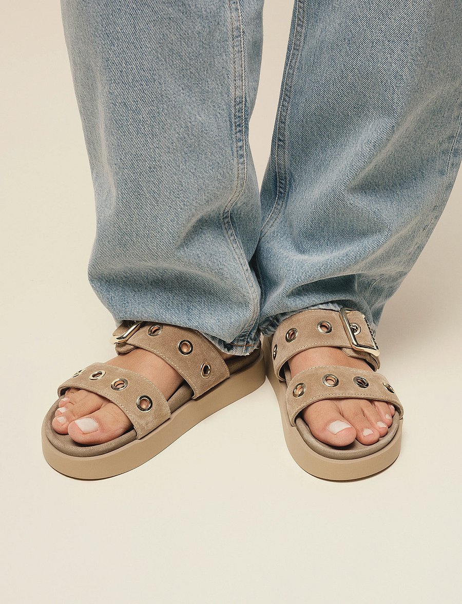 Inuikii - TILDA BUCKLE - plateau-sandalen - beige - 0