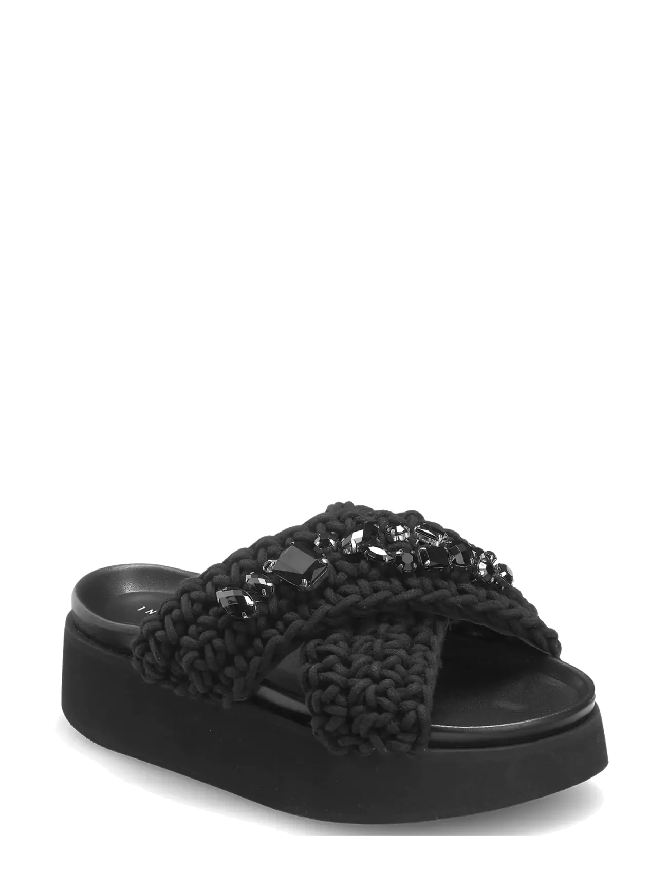 Inuikii WOVEN STONES PLATFORM - Sandaler - BLACK / black