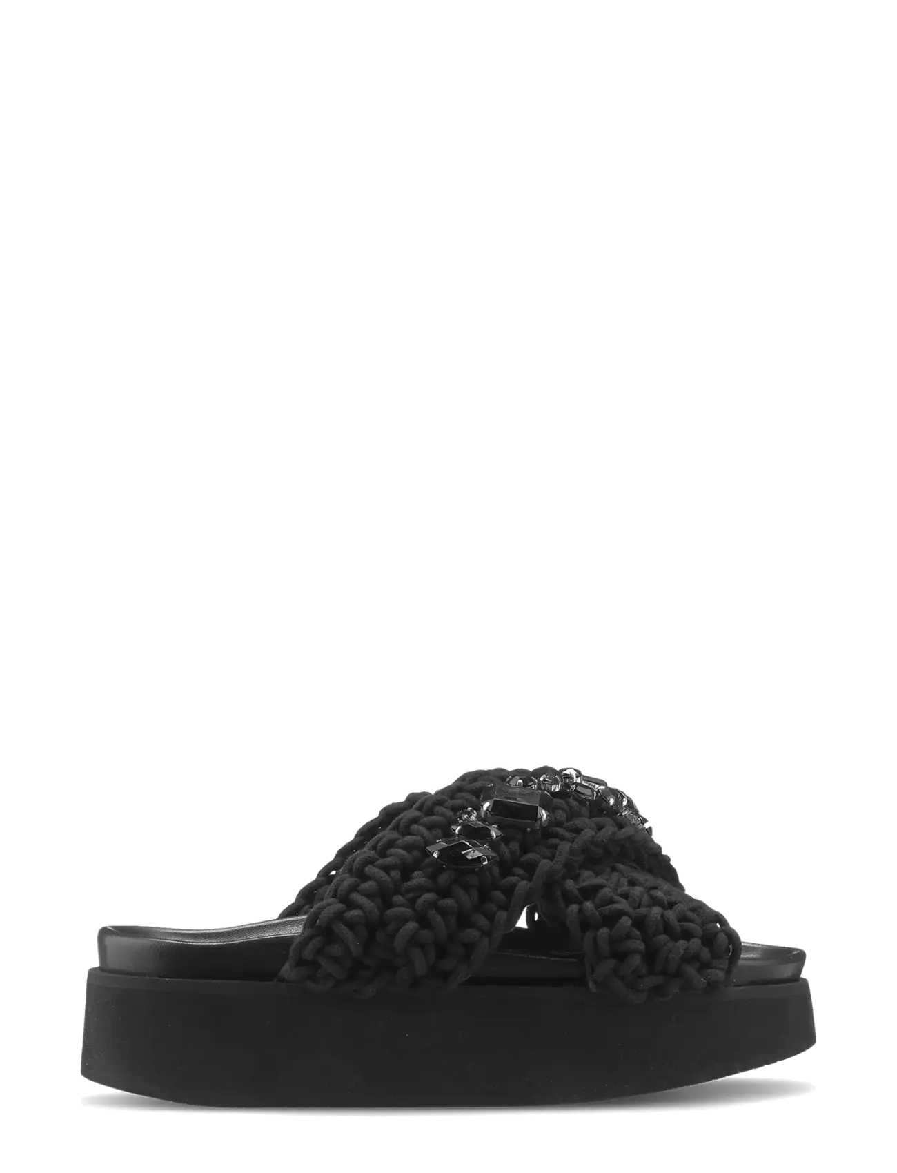 Inuikii - WOVEN STONES PLATFORM - platåsandaler - black - 1