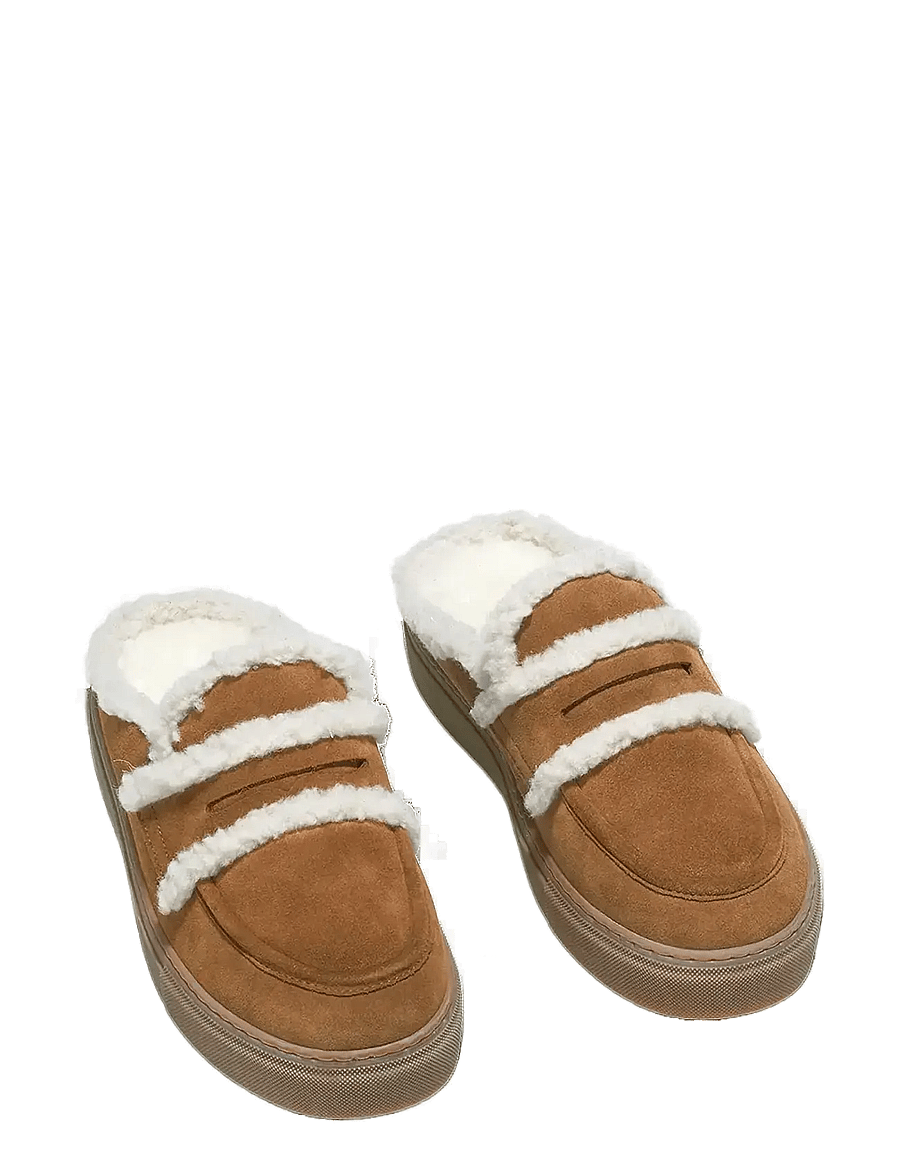 Inuikii - MULE WOOL - flache pantoletten - brown - 3