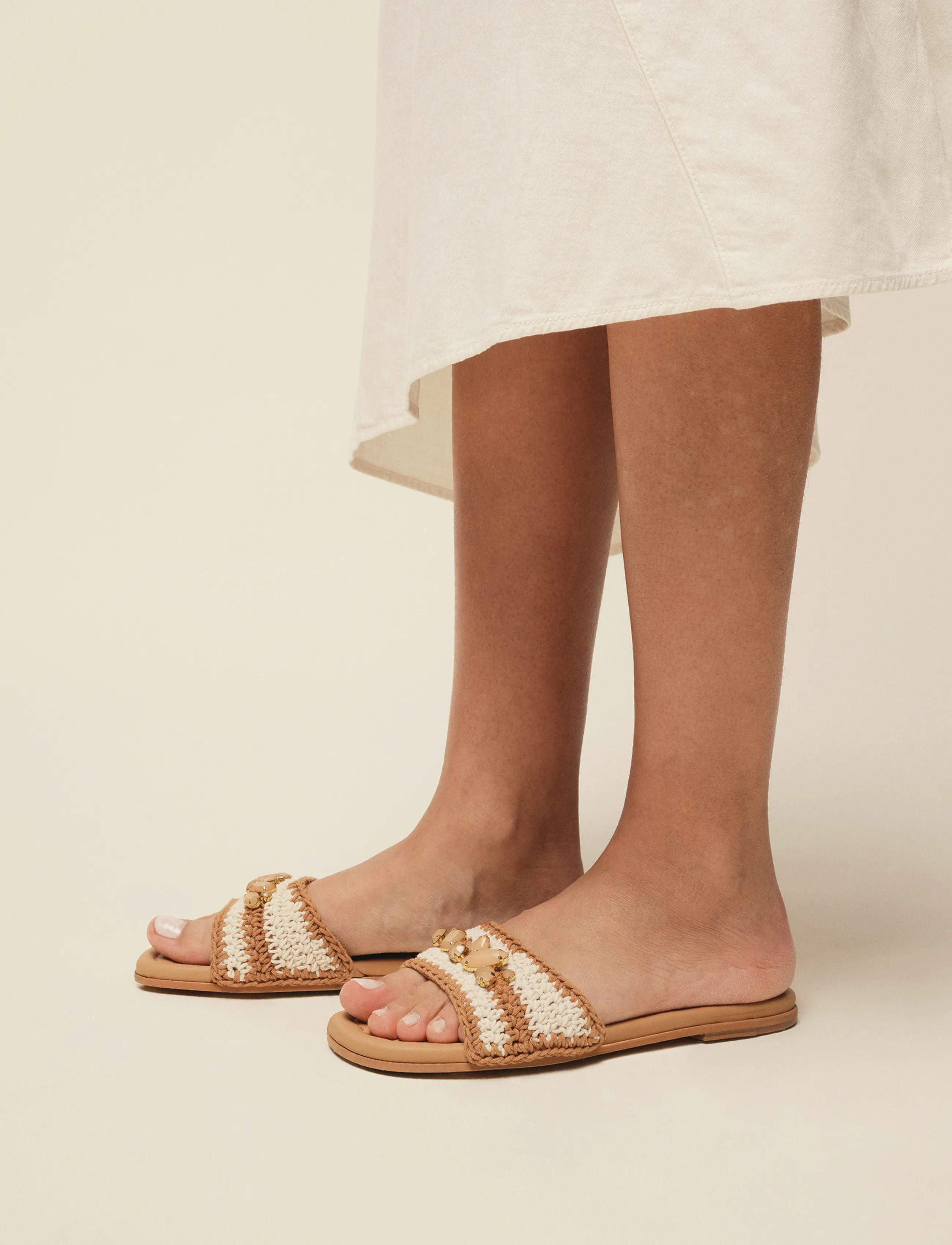 Inuikii Woven Cali, 40, Brown, Sandaler > Flade Sandals, Dame