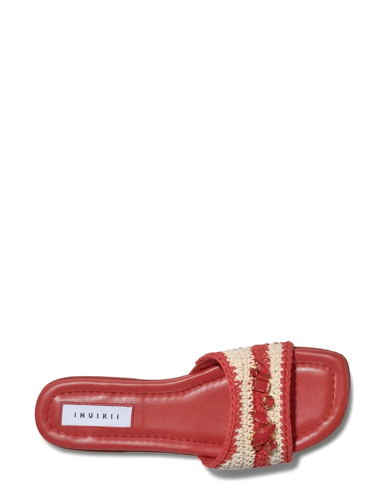 Inuikii - WOVEN CALI - platta sandaler - red - 2
