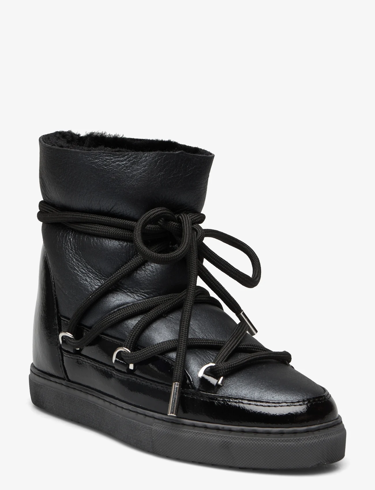 Inuikii - GLOSS WEDGE - Žieminiai batai - black - 0