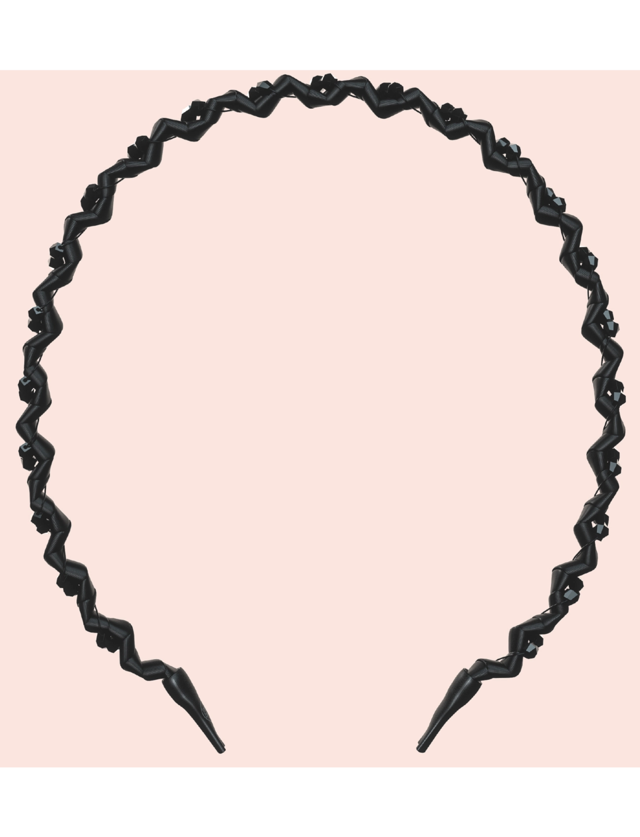 Invisibobble Hairhalo Black Sparkle, Kvinder, Bølget Hårbøjle, Sort, Str: ONE SIZE
