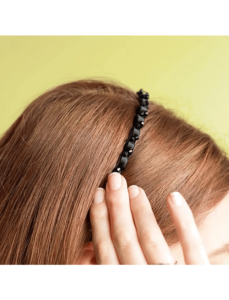 Invisibobble - Invisibobble Hairhalo Black Sparkle - hårbånd - clear - 3